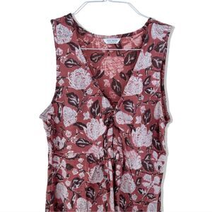 Lucky Brand Women's Floral V-Neck Tank Top